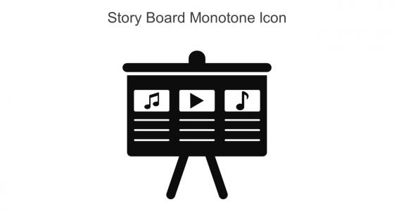 Story Board Monotone Icon In Powerpoint Pptx Png And Editable Eps Format