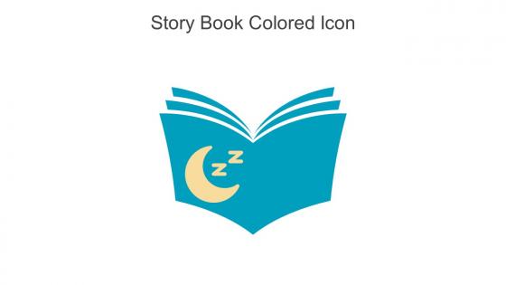 Story Book Colored Icon In Powerpoint Pptx Png And Editable Eps Format