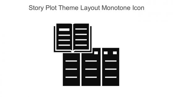 Story Plot Theme Layout Monotone Icon In Powerpoint Pptx Png And Editable Eps Format