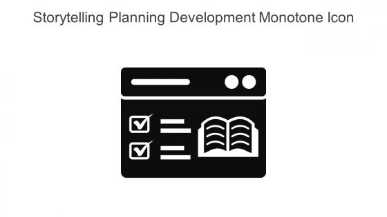 Storytelling Planning Development Monotone Icon In Powerpoint Pptx Png And Editable Eps Format