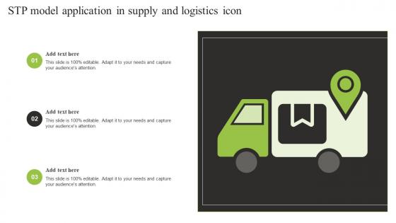 STP Model Application In Supply And Logistics Icon