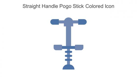 Straight Handle Pogo Stick Colored Icon In Powerpoint Pptx Png And Editable Eps Format