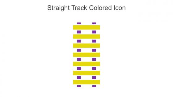 Straight Track Colored Icon In Powerpoint Pptx Png And Editable Eps Format