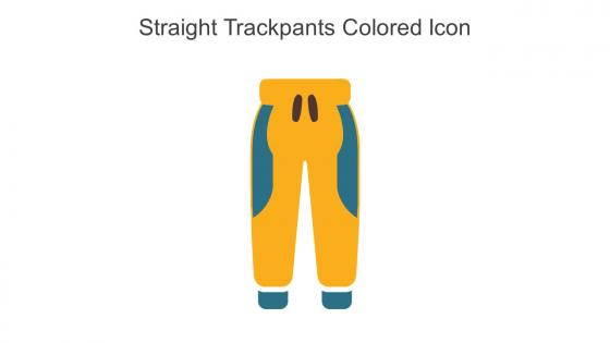 Straight Trackpants Colored Icon In Powerpoint Pptx Png And Editable Eps Format