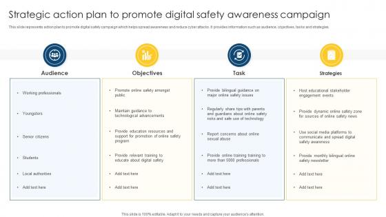 Strategic Action Plan To Promote Digital Safety Awareness Campaign