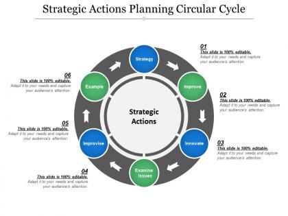 Strategic actions planning circular cycle