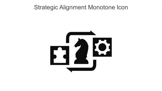 Strategic Alignment Monotone Icon In Powerpoint Pptx Png And Editable Eps Format