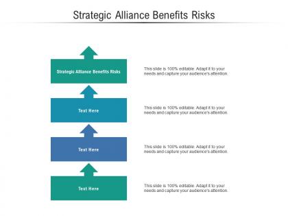 Strategic alliance benefits risks ppt powerpoint presentation layouts layouts cpb