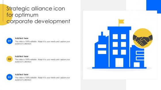 Strategic Alliance Icon For Optimum Corporate Development