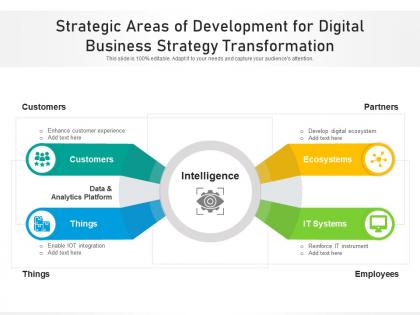 Strategic areas of development for digital business strategy transformation
