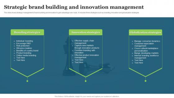 Strategic Brand Building And Innovation Management