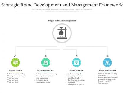 Strategic brand development and management framework