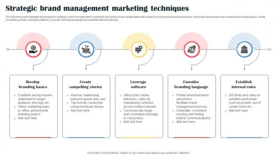Strategic Brand Management Marketing Techniques