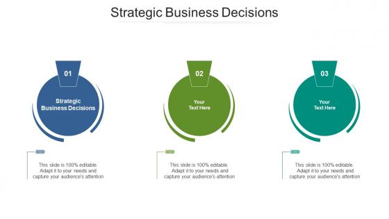 Strategic business decisions ppt powerpoint presentation portfolio graphics template cpb