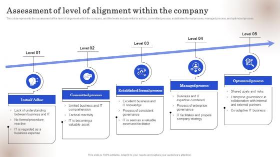 Strategic Business IT Alignment Assessment Of Level Of Alignment Within The Company