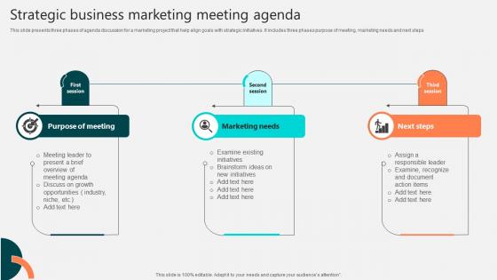 Strategic Business Marketing Meeting Agenda