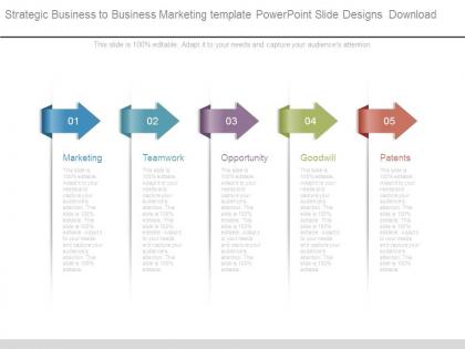 Strategic business to business marketing template powerpoint slide designs download