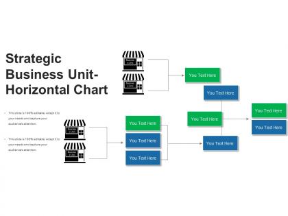 Strategic business unit horizontal chart powerpoint layout