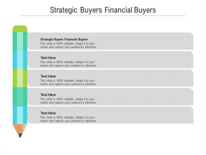 Strategic buyers financial buyers ppt powerpoint presentation gallery influencers cpb