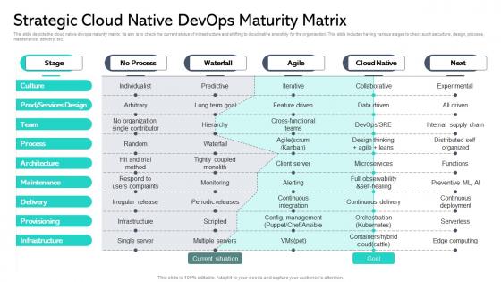 Strategic Cloud Native Devops Maturity Matrix