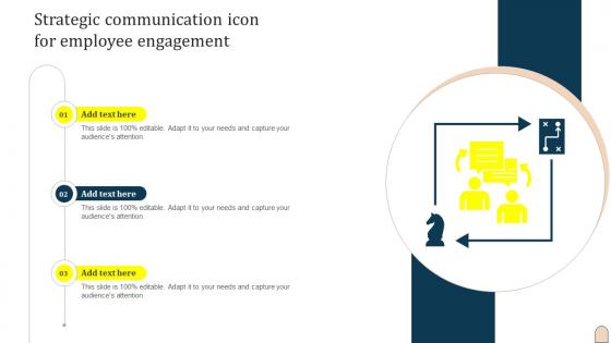 Strategic Communication Icon For Employee Engagement