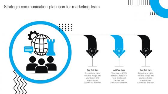 Strategic Communication Plan Icon For Marketing Team