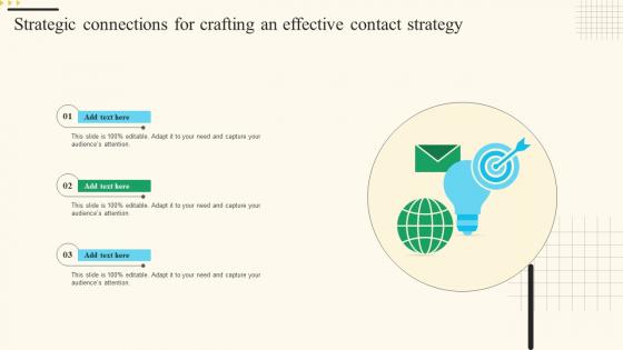Strategic Connections For Crafting An Effective Contact Strategy