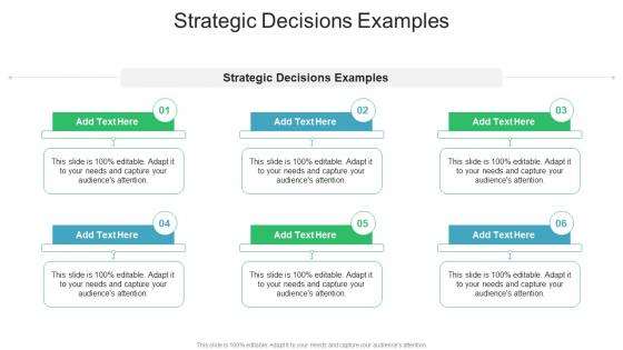 Strategic Decisions Examples In Powerpoint And Google Slides Cpb
