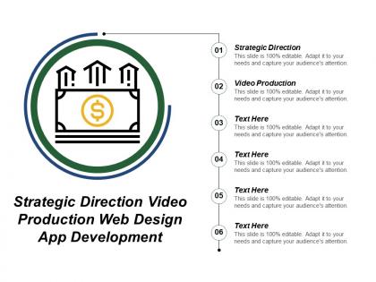 Strategic direction video production web design app development