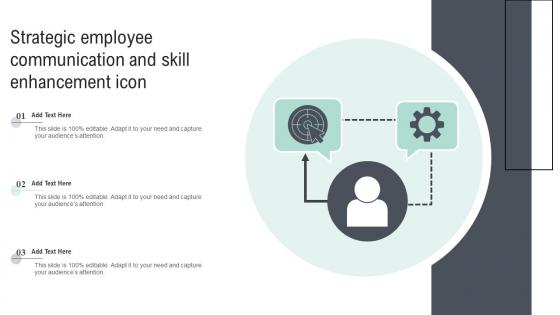 Strategic Employee Communication And Skill Enhancement Icon