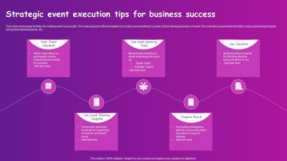 Strategic Event Execution Tips For Business Success