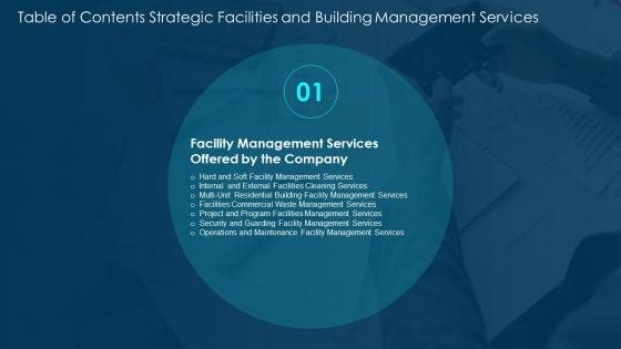 Strategic Facilities And Building Management Services For Table Of Contents