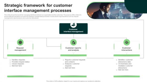 Strategic Framework For Customer Interface Management Processes