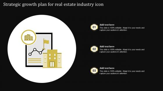 Strategic Growth Plan For Real Estate Industry Icon