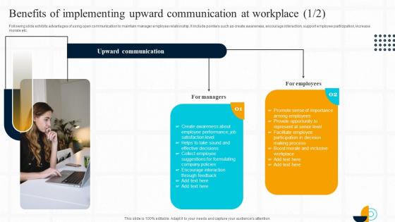 Strategic Guide For Effective Benefits Of Implementing Upward Communication At Workplace