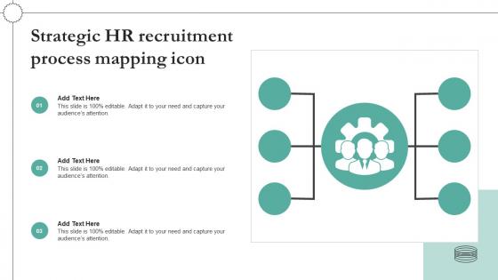 Strategic HR Recruitment Process Mapping Icon