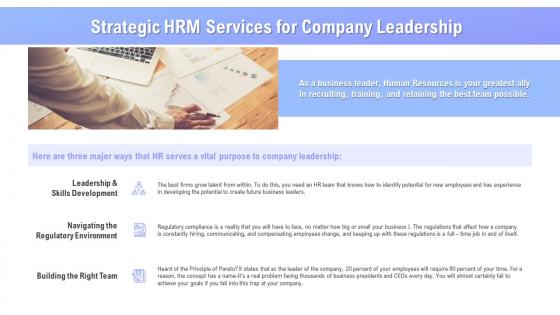 Strategic hrm services for company leadership ppt powerpoint presentation model