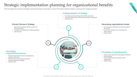 Strategic Implementation Planning For Organizational Benefits