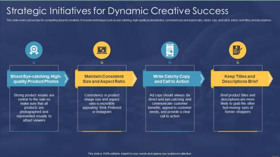 Strategic Initiatives For Dynamic Creative Success Consumer Retargeting Strategies
