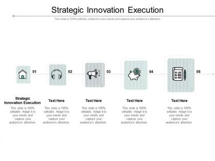 Strategic innovation execution ppt powerpoint presentation slides design templates cpb