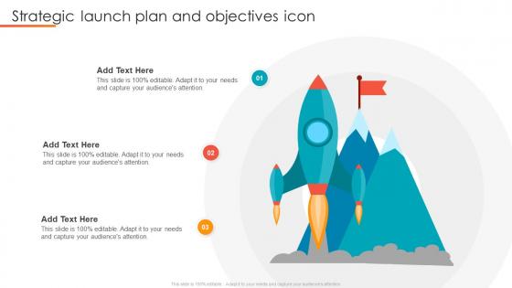 Strategic Launch Plan And Objectives Icon