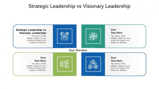 Strategic leadership vs visionary leadership ppt powerpoint presentation infographic template slides cpb