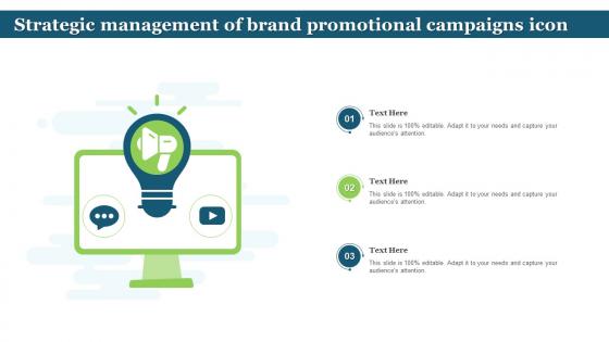 Strategic Management Of Brand Promotional Campaigns Icon