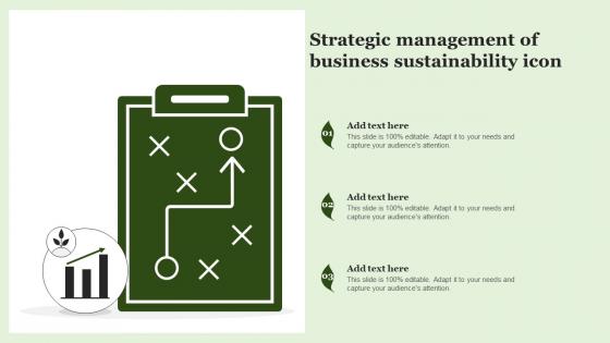 Strategic Management Of Business Sustainability Icon