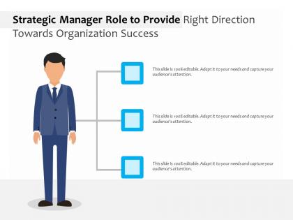 Strategic manager role to provide right direction towards organization success