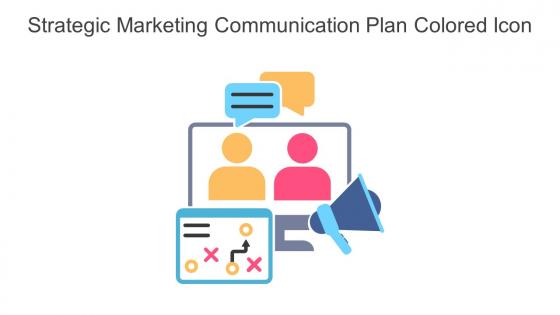 Strategic Marketing Communication Plan Colored Icon In Powerpoint Pptx Png And Editable Eps Format