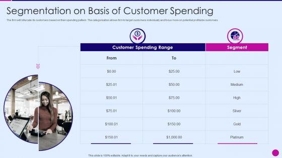 Strategic marketing plan segmentation on basis of customer spending