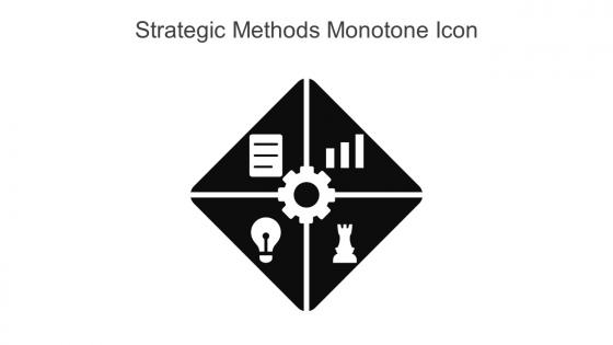 Strategic Methods Monotone Icon In Powerpoint Pptx Png And Editable Eps Format