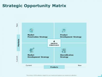 Strategic opportunity matrix marketing ppt powerpoint presentation infographic template samples