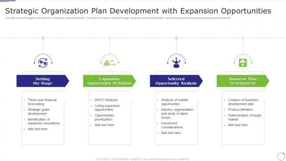 Strategic Organization Plan Development With Expansion Opportunities
